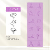 Darrahopens Sports & Fitness > Exercise, Gym & Fitness > Yoga & Pilates Portable Foldable Yoga Mat – Dual-Sided Non-Slip TPE Exercise Mat for Yoga, Pilates, Kids Nap & Travel (Purple) | Other Colors Available in Store