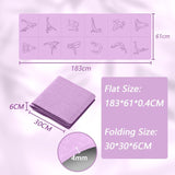 Darrahopens Sports & Fitness > Exercise, Gym & Fitness > Yoga & Pilates Portable Foldable Yoga Mat – Dual-Sided Non-Slip TPE Exercise Mat for Yoga, Pilates, Kids Nap & Travel (Purple) | Other Colors Available in Store