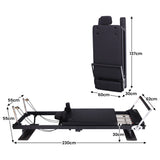 Darrahopens Sports & Fitness > Exercise, Gym & Fitness > Yoga & Pilates Powertrain Aria Steel Foldable Pilates Board Reformer Multifunctional Core Exercise Set Ab Trainer With Platform Extender Sitting Box Jumpboard And Footbar For Indoor Outdoor Full Body Fitness Home