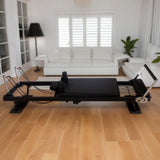 Darrahopens Sports & Fitness > Exercise, Gym & Fitness > Yoga & Pilates Powertrain Aria Steel Foldable Pilates Board Reformer Multifunctional Core Exercise Set Ab Trainer With Platform Extender Sitting Box Jumpboard And Footbar For Indoor Outdoor Full Body Fitness Home