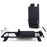 Darrahopens Sports & Fitness > Exercise, Gym & Fitness > Yoga & Pilates Powertrain Aria Steel Foldable Pilates Board Reformer Multifunctional Core Exercise Set Ab Trainer With Platform Extender Sitting Box Jumpboard And Footbar For Indoor Outdoor Full Body Fitness Home