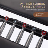 Darrahopens Sports & Fitness > Exercise, Gym & Fitness > Yoga & Pilates Powertrain Aria Steel Foldable Pilates Board Reformer Multifunctional Core Exercise Set Ab Trainer With Platform Extender Sitting Box Jumpboard And Footbar For Indoor Outdoor Full Body Fitness Home
