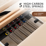 Darrahopens Sports & Fitness > Exercise, Gym & Fitness > Yoga & Pilates Powertrain Selina Pilates Reformer Machine Wooden Folding Multifunctional Home Gym Equipment with Jumpboard & Sitting Box Oak Beige