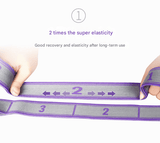 Darrahopens Sports & Fitness > Exercise, Gym & Fitness > Yoga & Pilates Purple 9-Loop Yoga Stretch Strap - Numbered Band for Flexibility and Physical Therapy