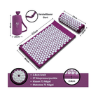 Darrahopens Sports & Fitness > Exercise, Gym & Fitness > Yoga & Pilates Purple Massage Acupressure Mat Yoga Sit Lying Mats Pain Stress Soreness Relax AU NEW