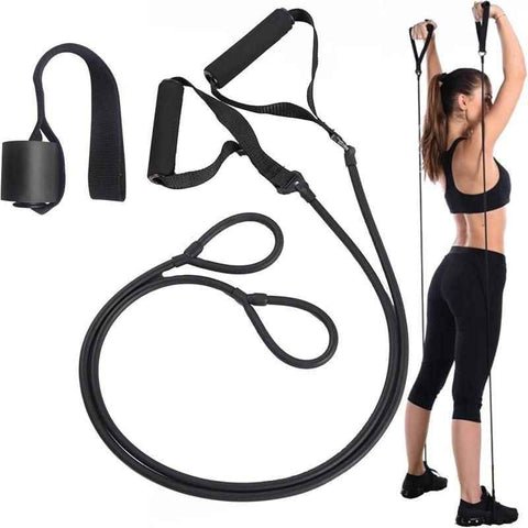 Darrahopens Sports & Fitness > Exercise, Gym & Fitness > Yoga & Pilates Resistance Band Set With Door Anchor Full Body Yoga Strength Workout Training Bands