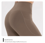 Darrahopens Sports & Fitness > Exercise, Gym & Fitness > Yoga & Pilates S Black High-Waist Seamless Yoga Leggings with Pockets - Ultra Soft & Quick-Dry Workout Tights