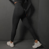 Darrahopens Sports & Fitness > Exercise, Gym & Fitness > Yoga & Pilates Size S Black Seamless High-Waisted Yoga Pants for Women - Lift Workout Leggings for Running, Gym, and Fitness