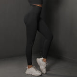 Darrahopens Sports & Fitness > Exercise, Gym & Fitness > Yoga & Pilates Size S Black Seamless High-Waisted Yoga Pants for Women - Lift Workout Leggings for Running, Gym, and Fitness