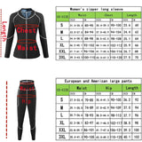 Darrahopens Sports & Fitness > Exercise, Gym & Fitness > Yoga & Pilates XL Size Black and Silver Women's Workout Sauna Sweat Suit Set: Long Sleeve & Leggings - High Elasticity Compression Shapewear for Weight Loss & Yoga