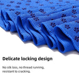 Darrahopens Sports & Fitness > Exercise, Gym & Fitness > Yoga & Pilates Yoga towel - Moisture-regulating and non-slip - Yoga towel - Quick-drying yoga mat fabric - Breathable yoga mat with mesh storage bag - Suitable for hot yoga, pilates and fitness - Blue