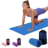 Darrahopens Sports & Fitness > Exercise, Gym & Fitness > Yoga & Pilates Yoga towel - Moisture-regulating and non-slip - Yoga towel - Quick-drying yoga mat fabric - Breathable yoga mat with mesh storage bag - Suitable for hot yoga, pilates and fitness - Blue