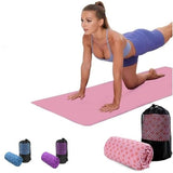 Darrahopens Sports & Fitness > Exercise, Gym & Fitness > Yoga & Pilates Yoga towel - Yoga towel - Yoga towel - Moisture-regulating and non-slip - Yoga towel - Quick-drying yoga mat fabric - Breathable yoga mat with mesh storage bag - Suitable for hot yoga, pilates and fitness - Pink