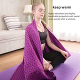 Darrahopens Sports & Fitness > Exercise, Gym & Fitness > Yoga & Pilates Yoga towel - Yoga towel - Yoga towel - Moisture-regulating and non-slip - Yoga towel - Quick-drying yoga mat fabric - Breathable yoga mat with mesh storage bag - Suitable for hot yoga, pilates and fitness - Purple