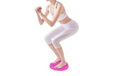 Darrahopens Sports & Fitness > Exercise, Gym & Fitness > Yoga & Pilates Yoga Training Mat Exercise Balance Stability Cushion Yoga Training Accessories -Rose Red