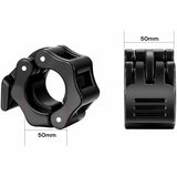 Darrahopens Sports & Fitness > Fitness Accessories 2Pcs 2in / 50mm Olympic Dumbbell Clamps Barbell Clamps Collars Clips Bar Plates Collar Clips Black