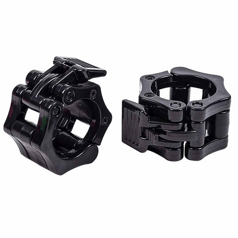 Darrahopens Sports & Fitness > Fitness Accessories 2Pcs 2in / 50mm Olympic Dumbbell Clamps Barbell Clamps Collars Clips Bar Plates Collar Clips Black