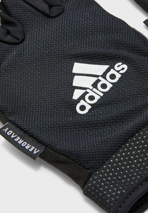 Darrahopens Sports & Fitness > Fitness Accessories Adidas Adjustable Essential Gloves Weight Lifting Gym Workout Training - Black - XXL