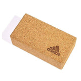 Darrahopens Sports & Fitness > Fitness Accessories Adidas Yoga Cork Block Home Gym Fitness Exercise Pilates Tool Brick - Brown