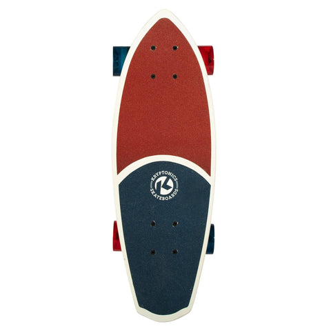 Darrahopens Sports & Fitness > Fitness Accessories Bravo Sports Kryptonics 23-inch Mini Fat Cruiser Board In Liberty Blue