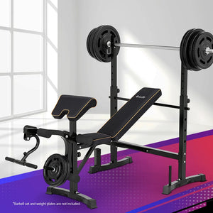 Darrahopens Sports & Fitness > Fitness Accessories Everfit 10 In 1 Weight Bench Adjustable Home Gym Station Bench Press 330KG