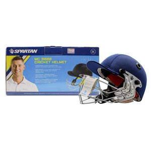 Darrahopens Sports & Fitness > Fitness Accessories Spartan MC LE Jnr Junior Cricket Helmet Youth - Large Size - Navy