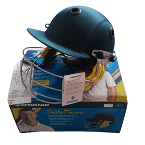 Darrahopens Sports & Fitness > Fitness Accessories Spartan MC LE Jnr Junior Cricket Helmet Youth - Medium Size - Green