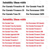 Darrahopens Sports & Fitness > Golf > Golf Accessories 18mm 20mm Wristband Compatible with Garmin Venu Sq 2 Plus Vivoactive 4S Smartwatch Wristband Venu 3S 2S Vivoactive 3 5 Replacement Wristband Gray Gray 18mm Vivoactive 4S