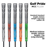 Darrahopens Sports & Fitness > Golf > Golf Accessories 2 Pcs Orange MCC PLUS4 Midsize Golf Grip - Rubber and Cotton Thread Hybrid, 265 mm, 72g, Core 60