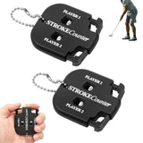 Darrahopens Sports & Fitness > Golf > Golf Accessories 2PCS Golf Score Indicator 2 Player Stroke Counter Golf Handy Count Shot