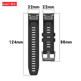 Darrahopens Sports & Fitness > Golf > Golf Accessories Compatible with Garmin fenix 7X 7 7S 6X 6 Pro 6S 5 5X Plus Descent mk2i Smartwatch 26mm Silicone Strap Bracelet