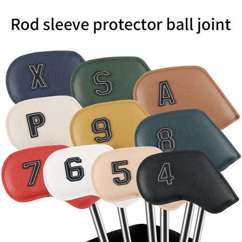 Darrahopens Sports & Fitness > Golf > Golf Accessories Premium PU Leather Golf Iron Headcover Set (10pcs) | Numbered 3-9, P, S, A | Protective Club Covers for Irons