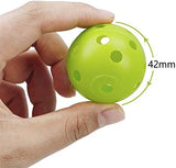 Darrahopens Sports & Fitness > Golf > Golf Training Aids 12-Pack Golf Practice Balls, Hollow Practice Balls with Airflow, 42mm Plastic Golf Balls, for Swing Training, Driving Range, Home Use