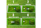 Darrahopens Sports & Fitness > Golf > Golf Training Aids 2Pcs Golf Training Mat For Swing Detection Golf Training Aid For Indoor Outdoor
