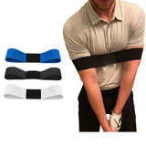 Darrahopens Sports & Fitness > Golf > Golf Training Aids Black Golf Swing Trainer Arm Band - Simple Posture Corrector for Improved Alignment & Connection