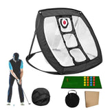 Darrahopens Sports & Fitness > Golf > Golf Training Aids Golf Chipping Net Collapsible Portable Golf Practice Hitting Net for Indoor Outdoor -Style 1