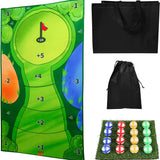 Darrahopens Sports & Fitness > Golf > Golf Training Aids Golf Hitting Mat 0.8x1.5M Casual Golf Practice Training Set