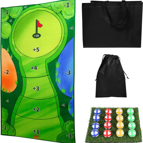 Darrahopens Sports & Fitness > Golf > Golf Training Aids Golf Hitting Mat 0.8x1.5M Casual Golf Practice Training Set