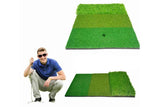 Darrahopens Sports & Fitness > Golf > Golf Training Aids Golf Mat 3-in-1 Practice Mat Outdoor Indoor Training Mat For Golf