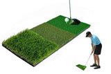 Darrahopens Sports & Fitness > Golf > Golf Training Aids Golf Mat 3-in-1 Practice Mat Outdoor Indoor Training Mat For Golf
