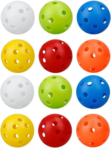 Darrahopens Sports & Fitness > Golf > Golf Training Aids Golf Practice Balls, 12-Pack 42mm Hollow Plastic Training Balls with Airflow for Swing Training, Driving Range \u0026 Home Use