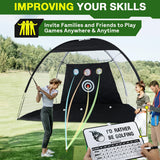Darrahopens Sports & Fitness > Golf > Golf Training Aids Golf Practice Net with Mat & Target