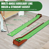 Darrahopens Sports & Fitness > Golf > Golf Training Aids Golf Putting Mat with 2-Hole Training Design