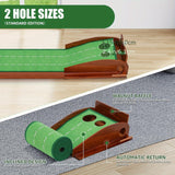 Darrahopens Sports & Fitness > Golf > Golf Training Aids Golf Putting Mat with 2-Hole Training Design