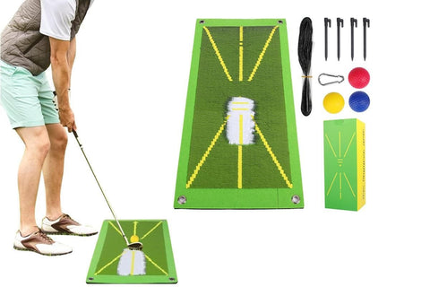 Darrahopens Sports & Fitness > Golf > Golf Training Aids Golf Training Mat Set for Swing Detection