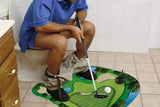 Darrahopens Sports & Fitness > Golf > Golf Training Aids Toilet Golf Game Toilet Golf Toys Set with Practice Mat Golf Club 2 Balls Bathroom Practice Mini Golf in Restroom