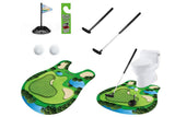 Darrahopens Sports & Fitness > Golf > Golf Training Aids Toilet Golf Game Toilet Golf Toys Set with Practice Mat Golf Club 2 Balls Bathroom Practice Mini Golf in Restroom