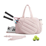 Darrahopens Sports & Fitness > Racquet Sports > Pickleball 42L Pink Tennis & Pickleball Expandable Tote Bag wIth Shoe-Zone & Bottle Side Pocket - Waterproof Gym Bag for Racquets & Paddles