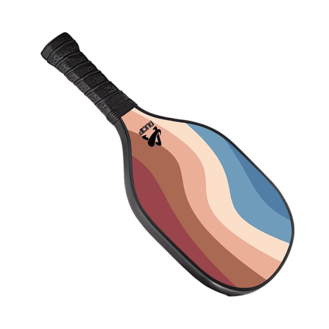 Darrahopens Sports & Fitness > Racquet Sports > Pickleball Lightweight 9-Ply Hard Basswood Pickleball Paddle with Curved Stripes Design for Indoor & Outdoor Play - Professional Size Construction, Breathable Non-Slip Grip
