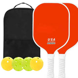 Darrahopens Sports & Fitness > Racquet Sports > Pickleball Red Pickleball Paddle Set with Carrying Bag